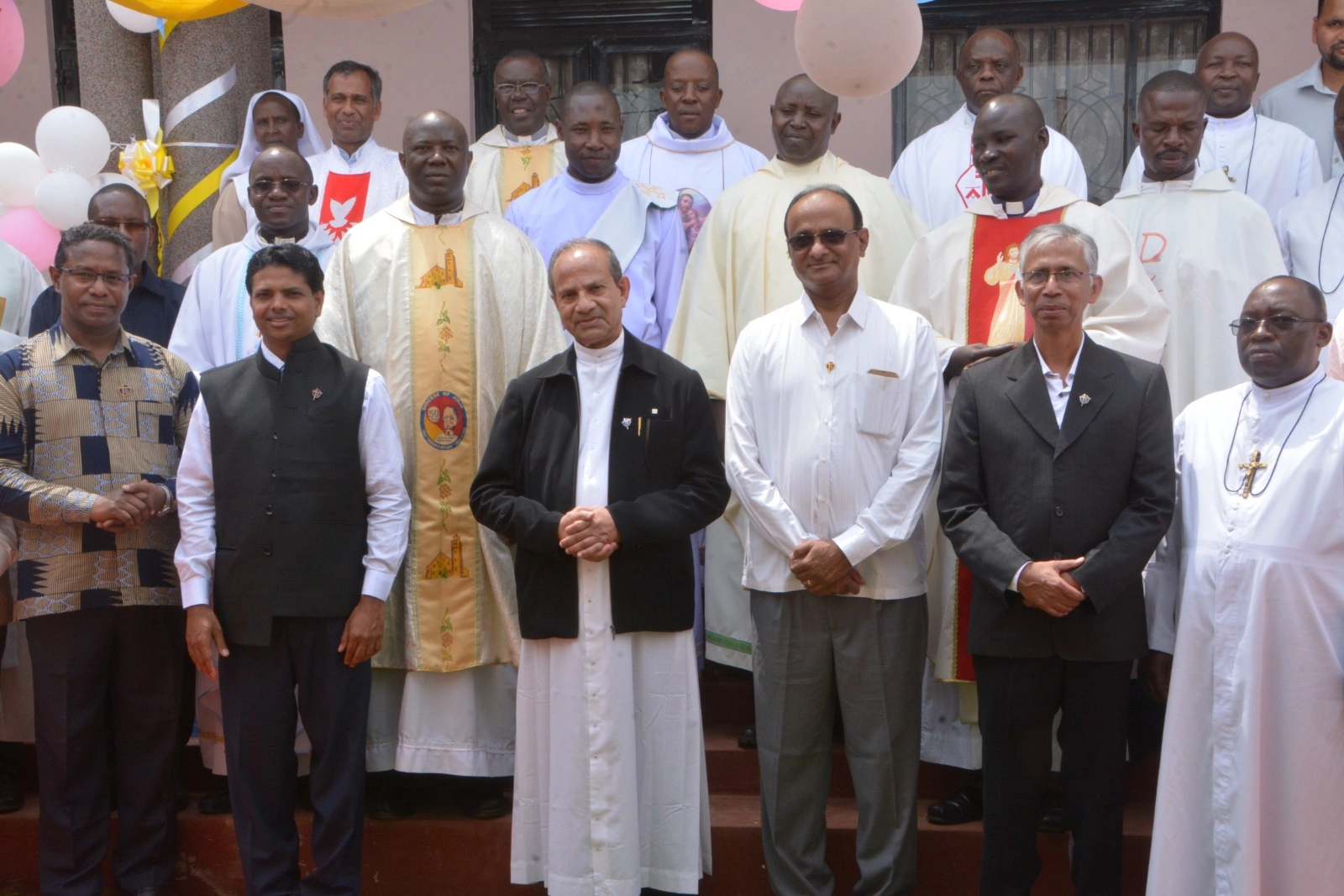Brothers during the blessing and inauguration of Montfort Home Kyebando